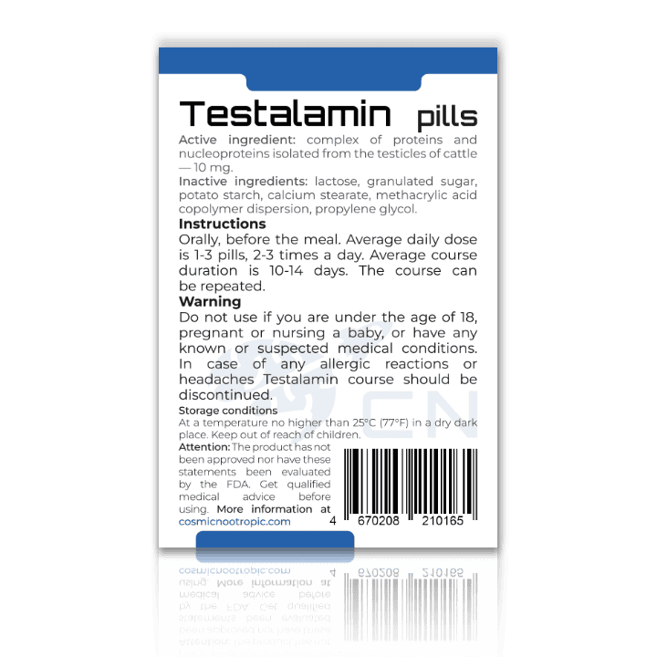 TESTALAMIN ® (TESTICLES BIOREGULATOR) - Image 2