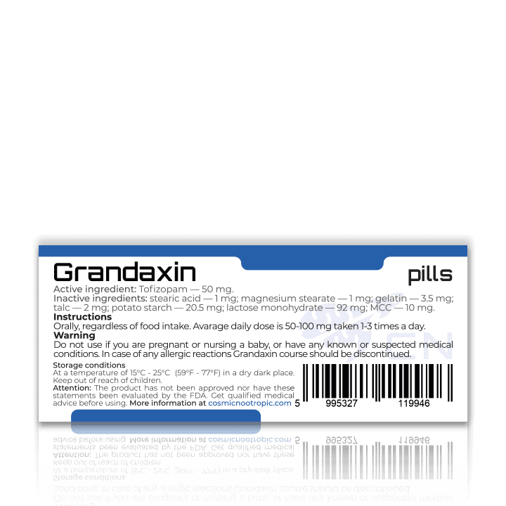 GRANDAXIN® (TOFISOPAM) - Image 3